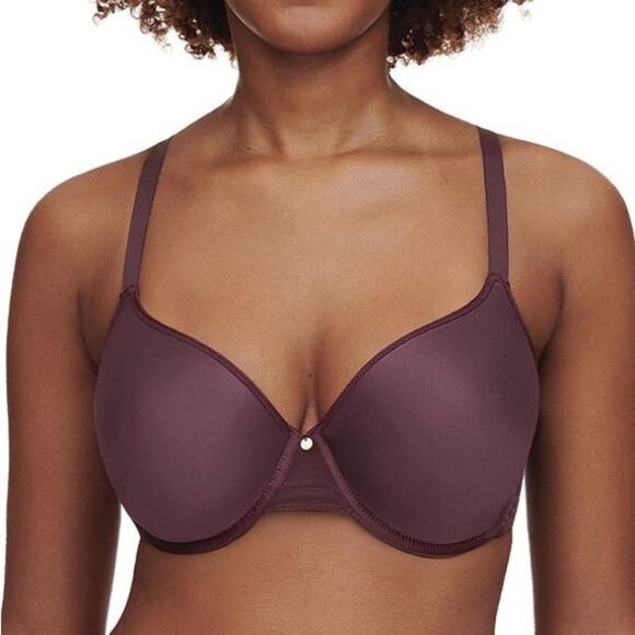 Chantelle C Underwire Lightly Padded T-shirt Bra Deep Purple Size 32DDD - Picture 1 of 6